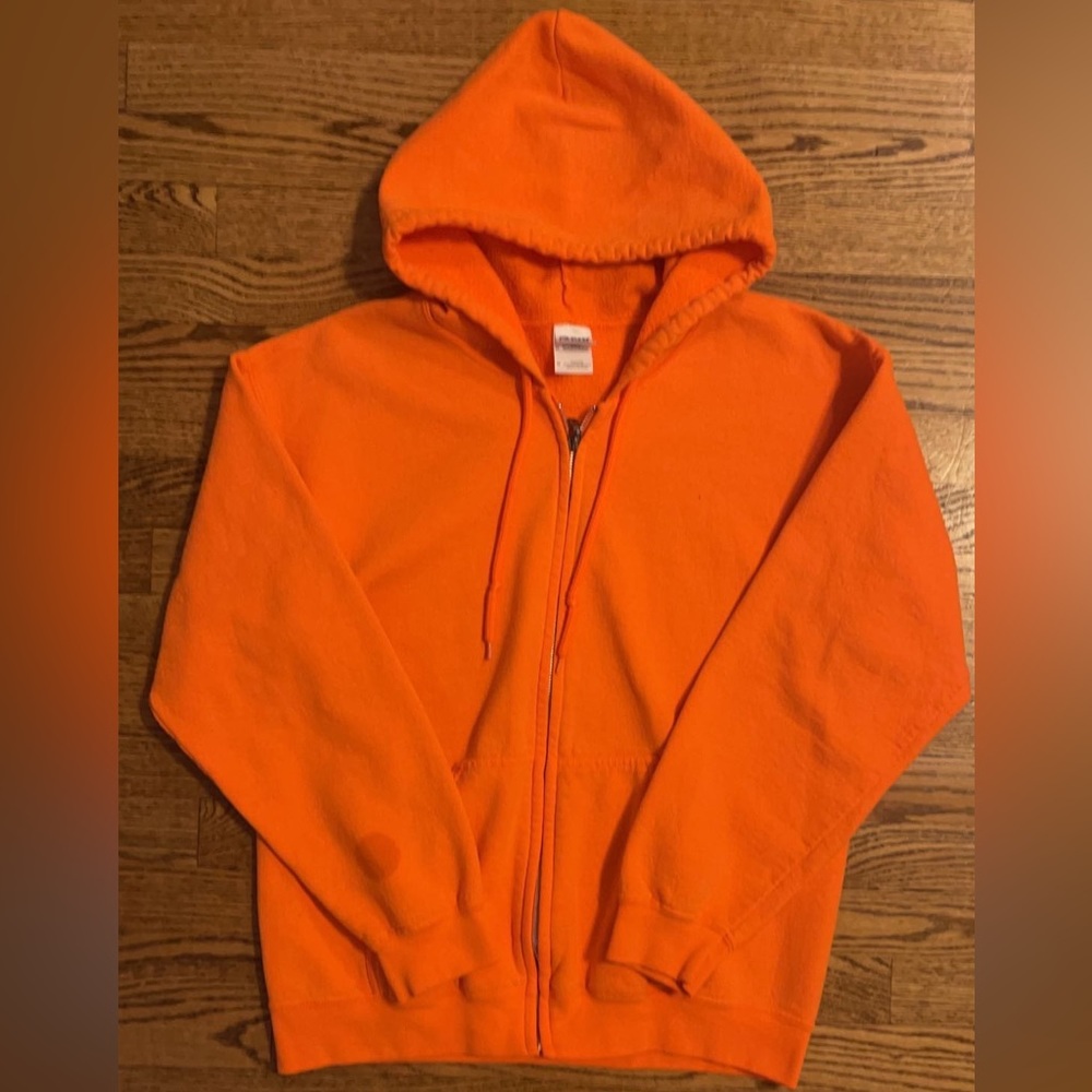 Orange Goldman Hoodie, size medium.